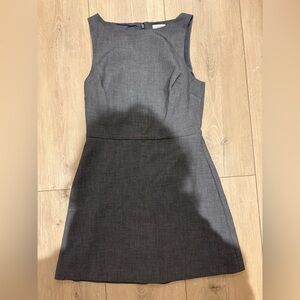 Aritzia Gray Sleeveless Midi Dress